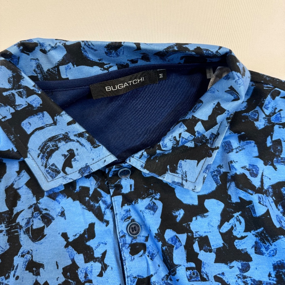 Bugatchi Blue Pattern Polo - image 2